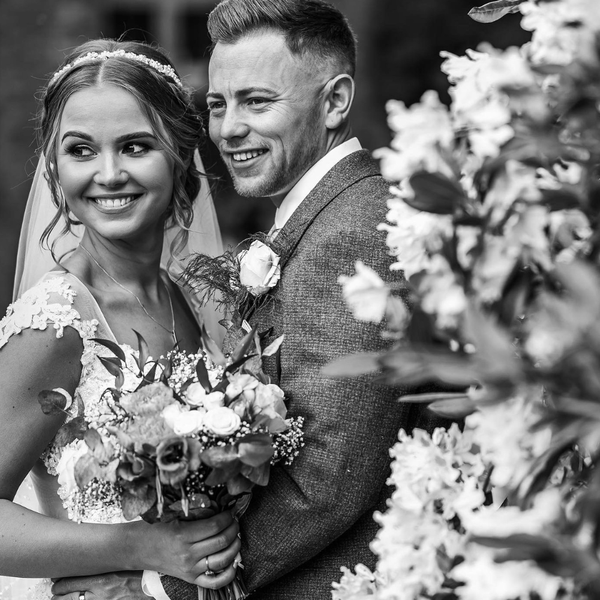 Bride and Groom on wedding day